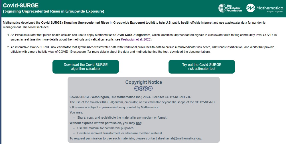Mathematica Covid Surge Toolkit