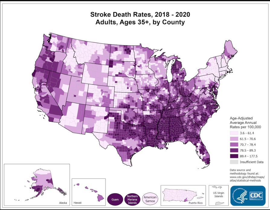 Stroke deaths 2018-2020