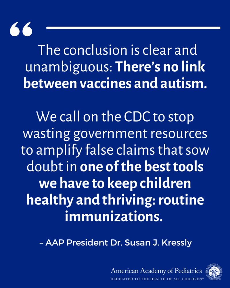 AAP Autism Vaccine statement 2