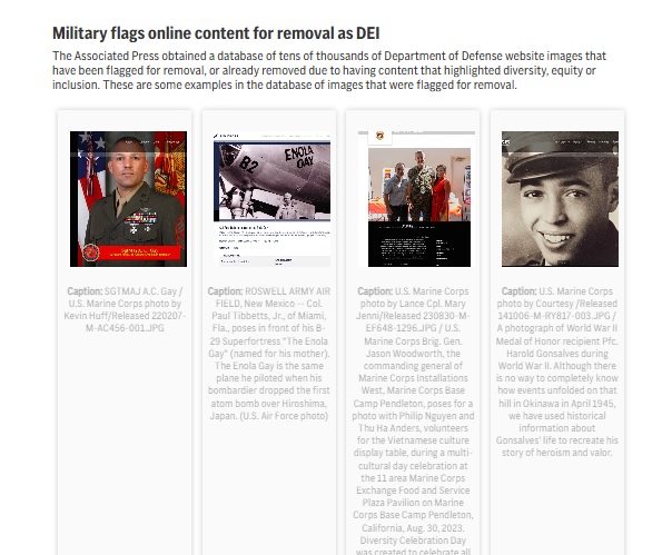 AP military photos flagged for deletion