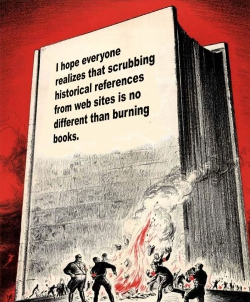 Scrubbing historical references, banning books