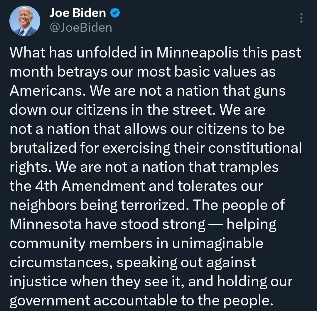 Biden Statement
