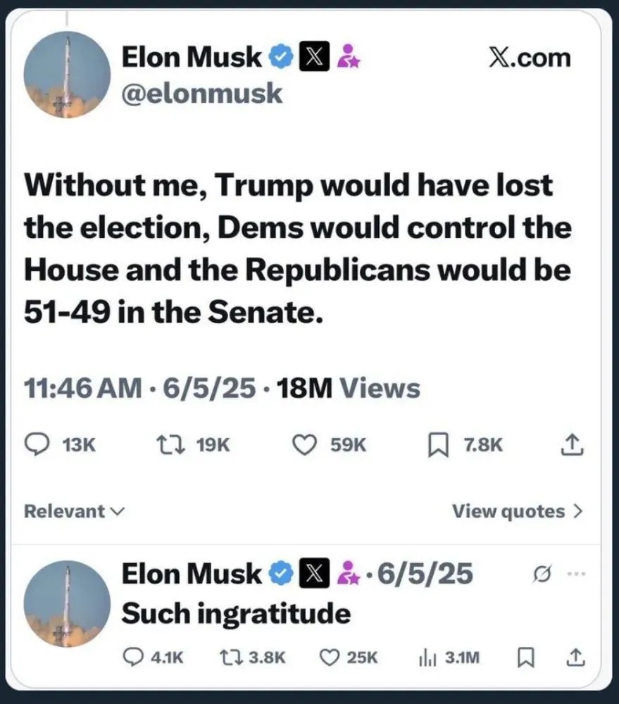 Musk taking credit