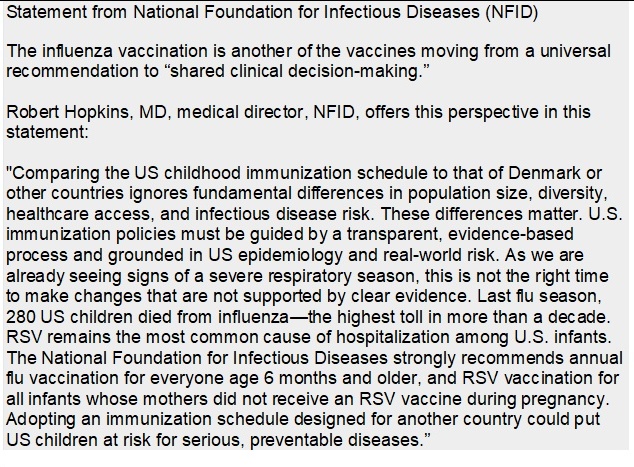 NFID statement