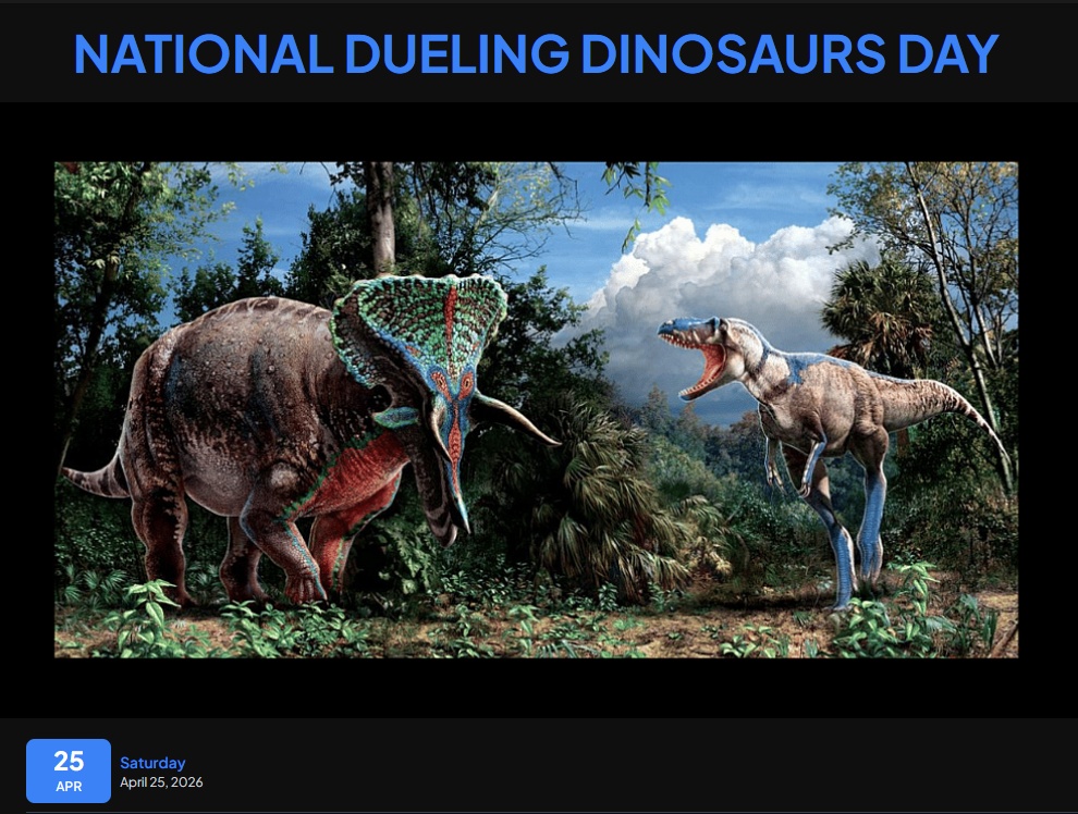 National Dueling Dinosaurs Day