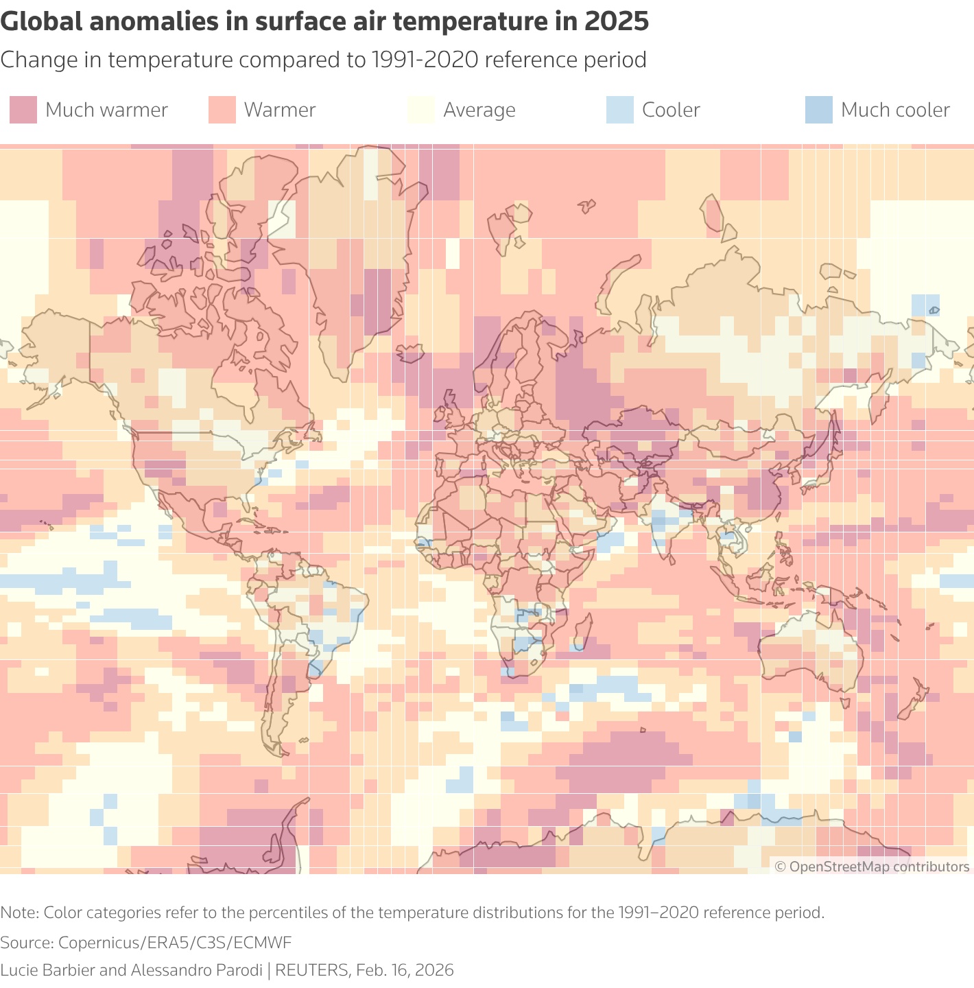 Temperature anomalies