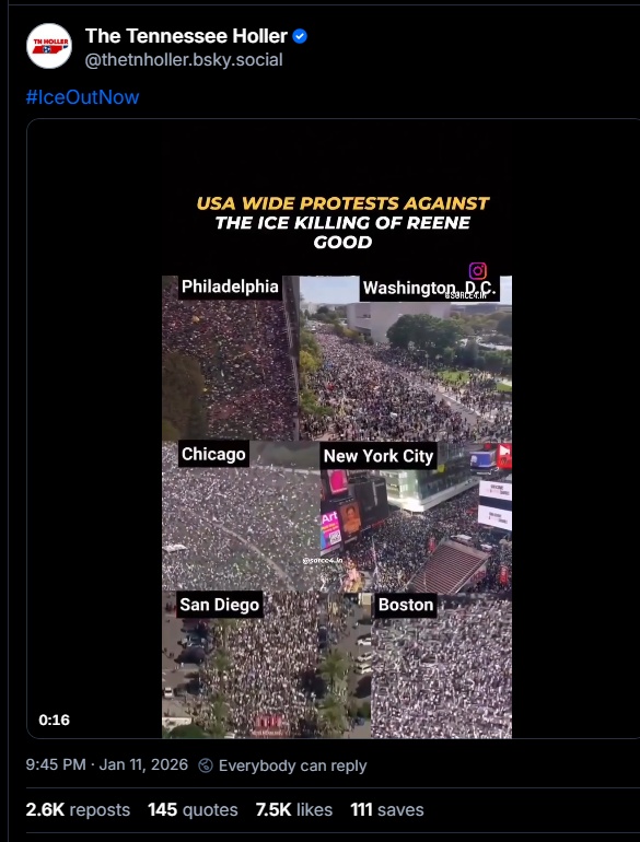 Protest the shooting of Good by ICE