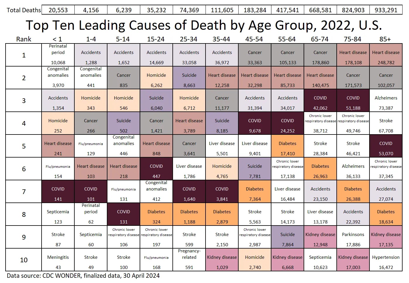 2022 Causes of Death