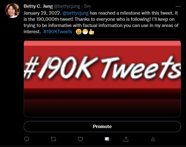 190K Tweet