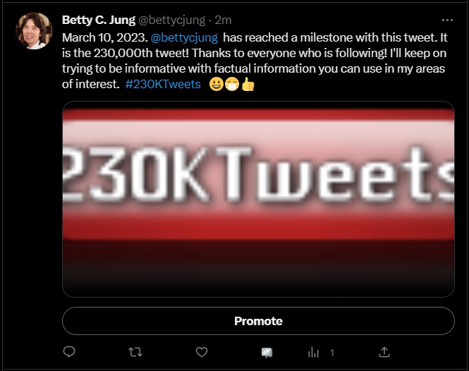 230K Tweet